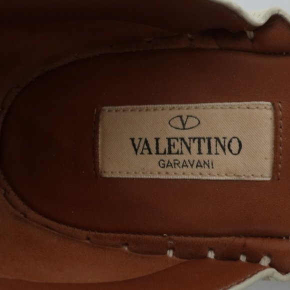 Valentino A Jour Espadrille Flats Ivory Laser Cut - Picture 7 of 8